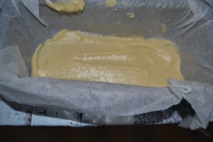 Pâte vanille dans le moule