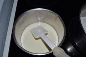 Crème liquide tiède