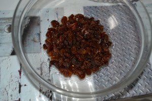 Macération des raisins secs
