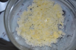 Beurre mou/ sucre mélanger