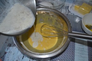 lait bouilli sur sucre/maïzena/ jaunes