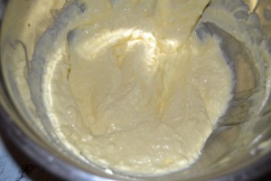 mélange jaunes d’œufs/sucre cuit-mascarpone 