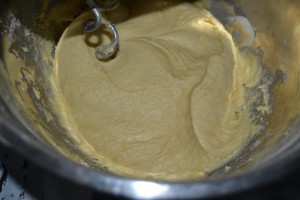 pâte pétrie jusqu’à incorporation du beurre