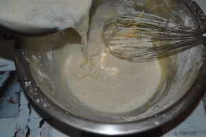 lait bouilli ajouter au mélange jaunes/maïzena