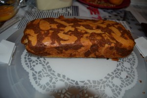 gâteau marbré chocolat-amandes