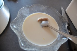 levure fraîche delayer dans le lait