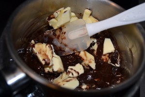 chocolat et beurre au bain-marie