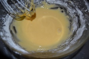 maïzena mélanger au jaune /sucre