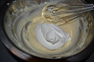 crème fouetter ajouter à la crème pâtissière