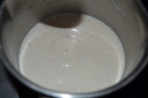 levure déshydrater dans le lait et la vanille