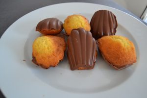 madeleines coques chocolat