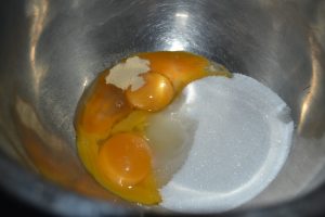 jaune d’œufs et sucre