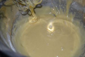 farine mélanger à la preparation