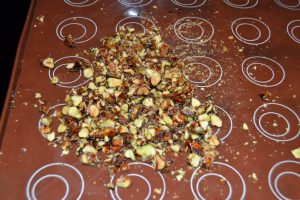pistaches caramélisées concassés