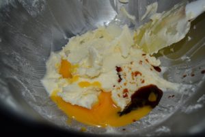 jaune d’œuf et vanille ajouter