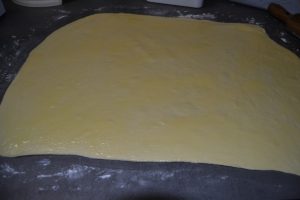 pâte badigeonner de beurre - sucre