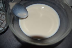 levure fraîche délayer dans le lait