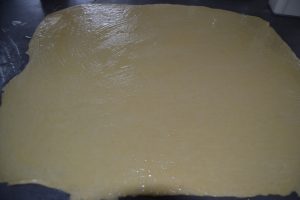beurre étaler sur la pâte