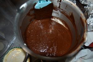 chocolat et pralin mélanger ensemble