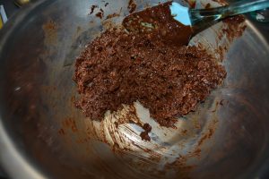 chocolat praliné mélanger au crêpe dentelles