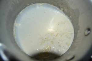lait infusé à la vanille