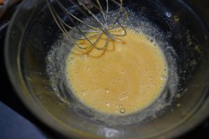 lait mélanger au jaunes