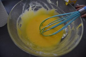 maïzena mélanger au jaune/sucre