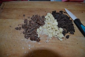 3 chocolat couper en pépites