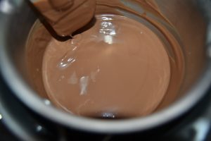 chocolat fondu au bain-marie
