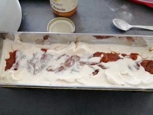 caramel beurre salé déposer dans la gouttière