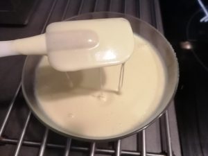 cuillère napper de crème