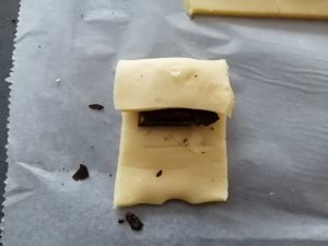 pâte rabbatu sur le chocolat