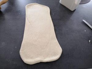 pâte étaler en longueur