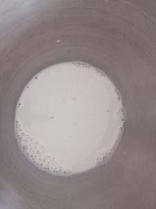  levure délayée dans le lait
