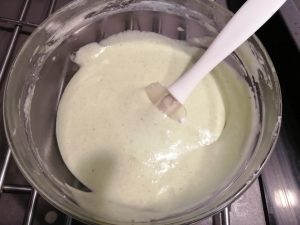 beurre fondu mélanger