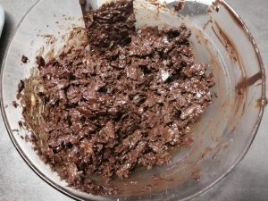 chocolat fondu mélanger